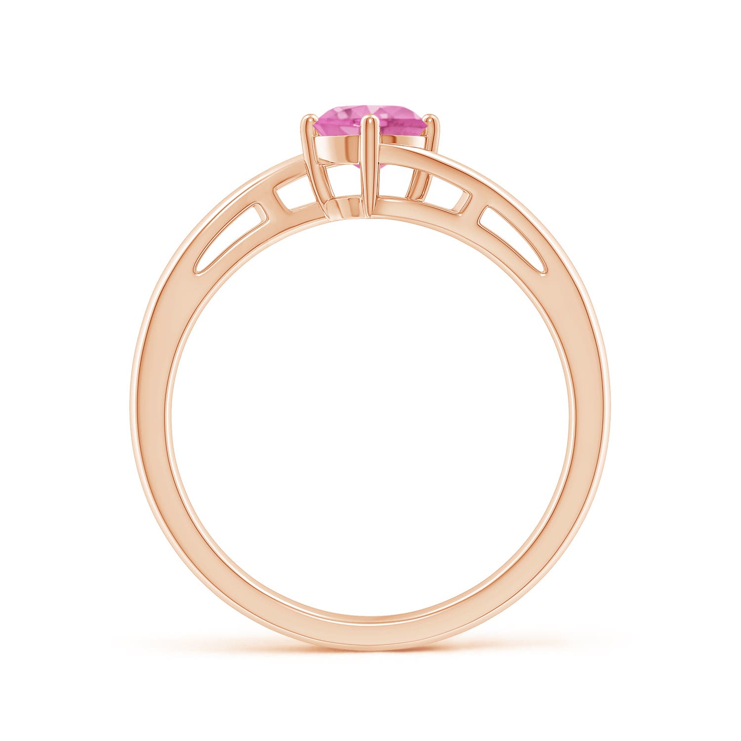 AA - Pink Sapphire / 0.6 CT / 14 KT Rose Gold