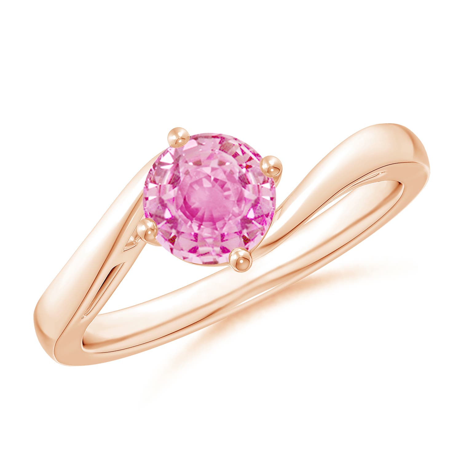 A - Pink Sapphire / 1 CT / 14 KT Rose Gold