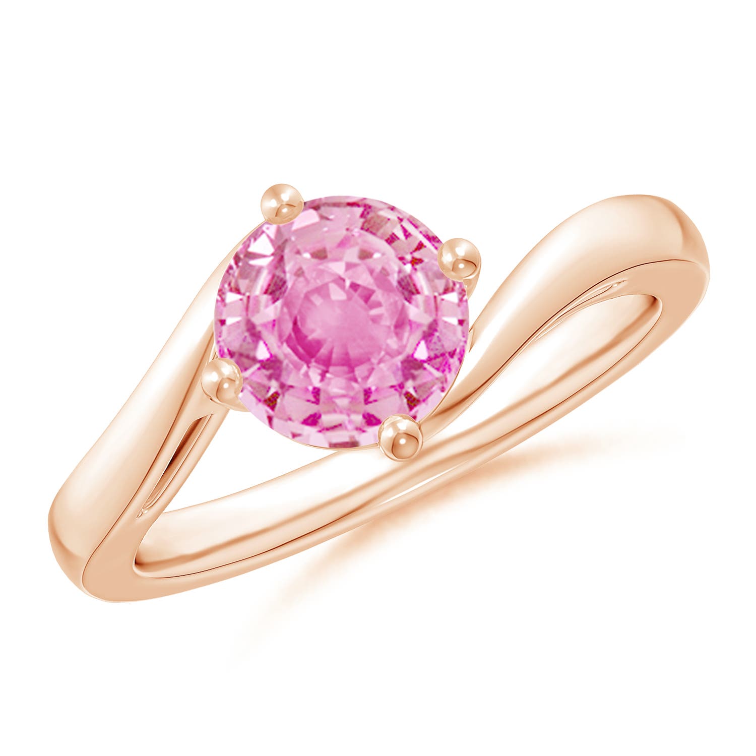 A - Pink Sapphire / 1.6 CT / 14 KT Rose Gold