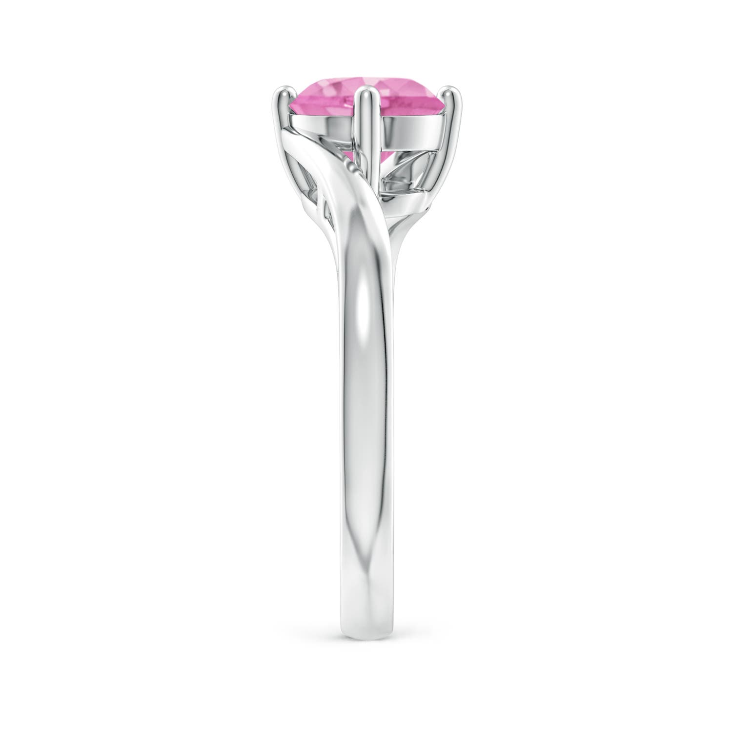 A - Pink Sapphire / 1.6 CT / 14 KT White Gold