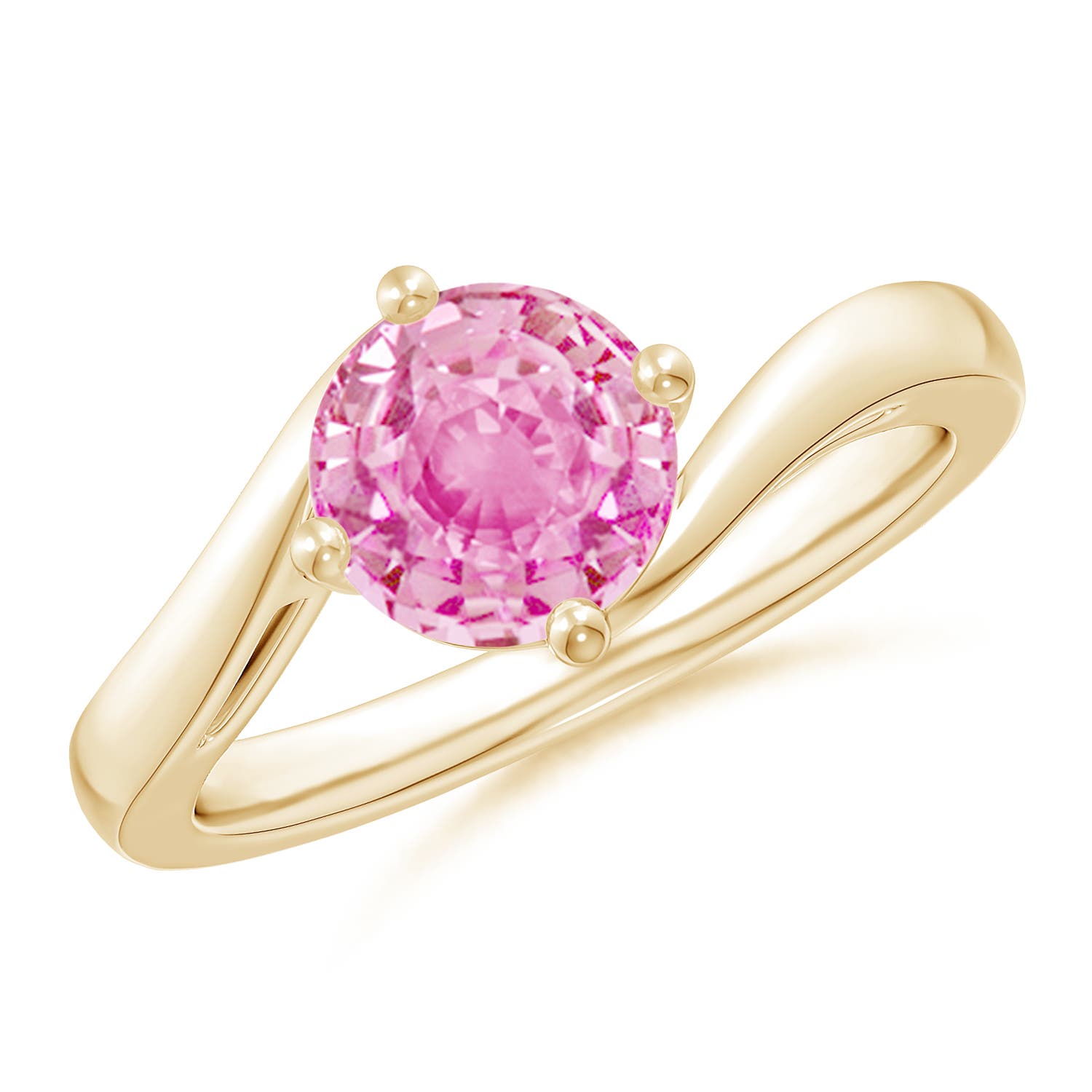 A - Pink Sapphire / 1.6 CT / 14 KT Yellow Gold