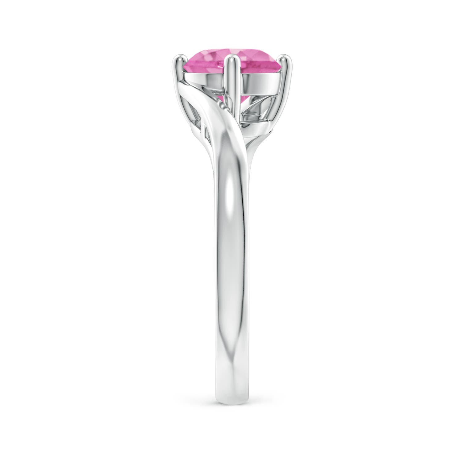 AA - Pink Sapphire / 1.6 CT / 14 KT White Gold