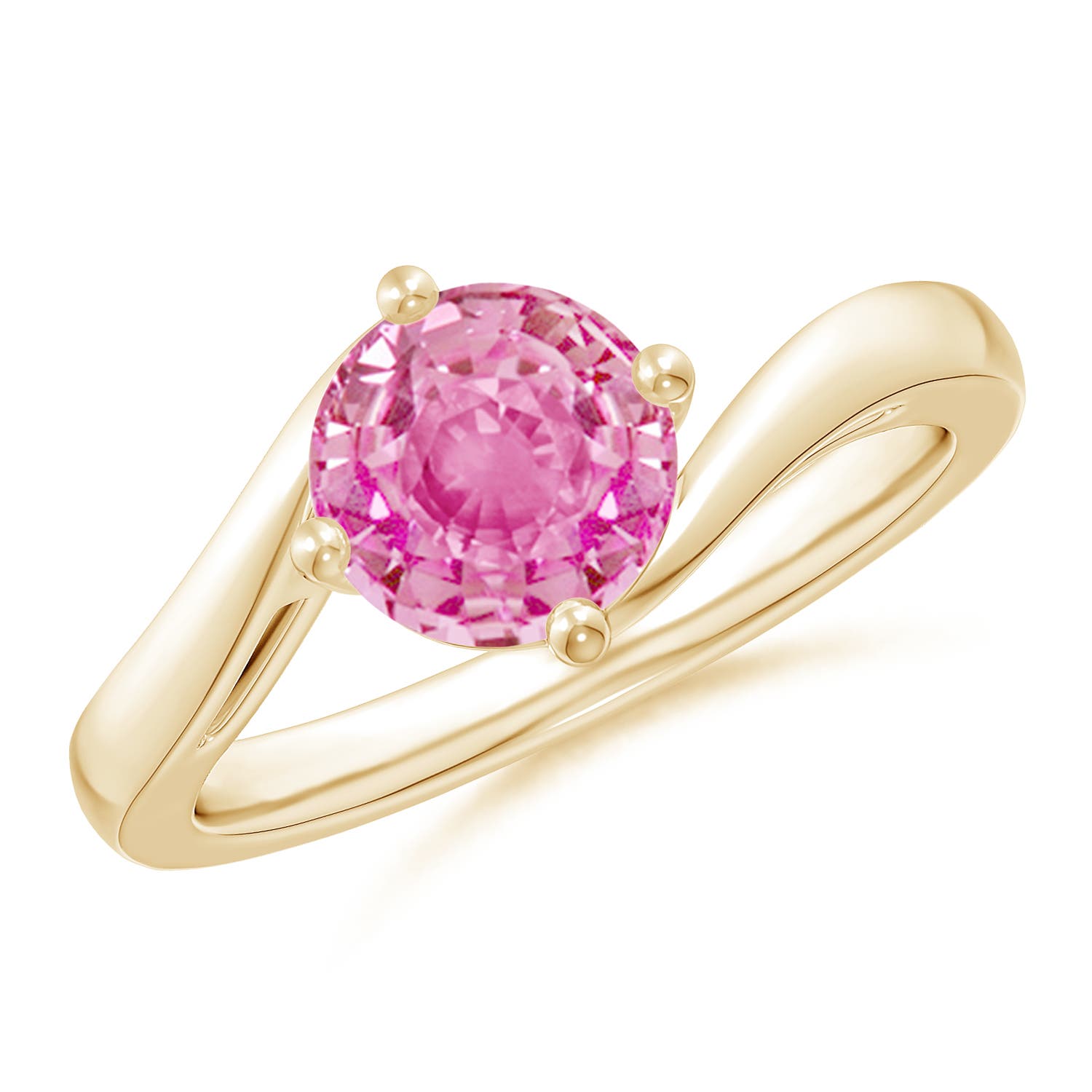 AA - Pink Sapphire / 1.6 CT / 14 KT Yellow Gold