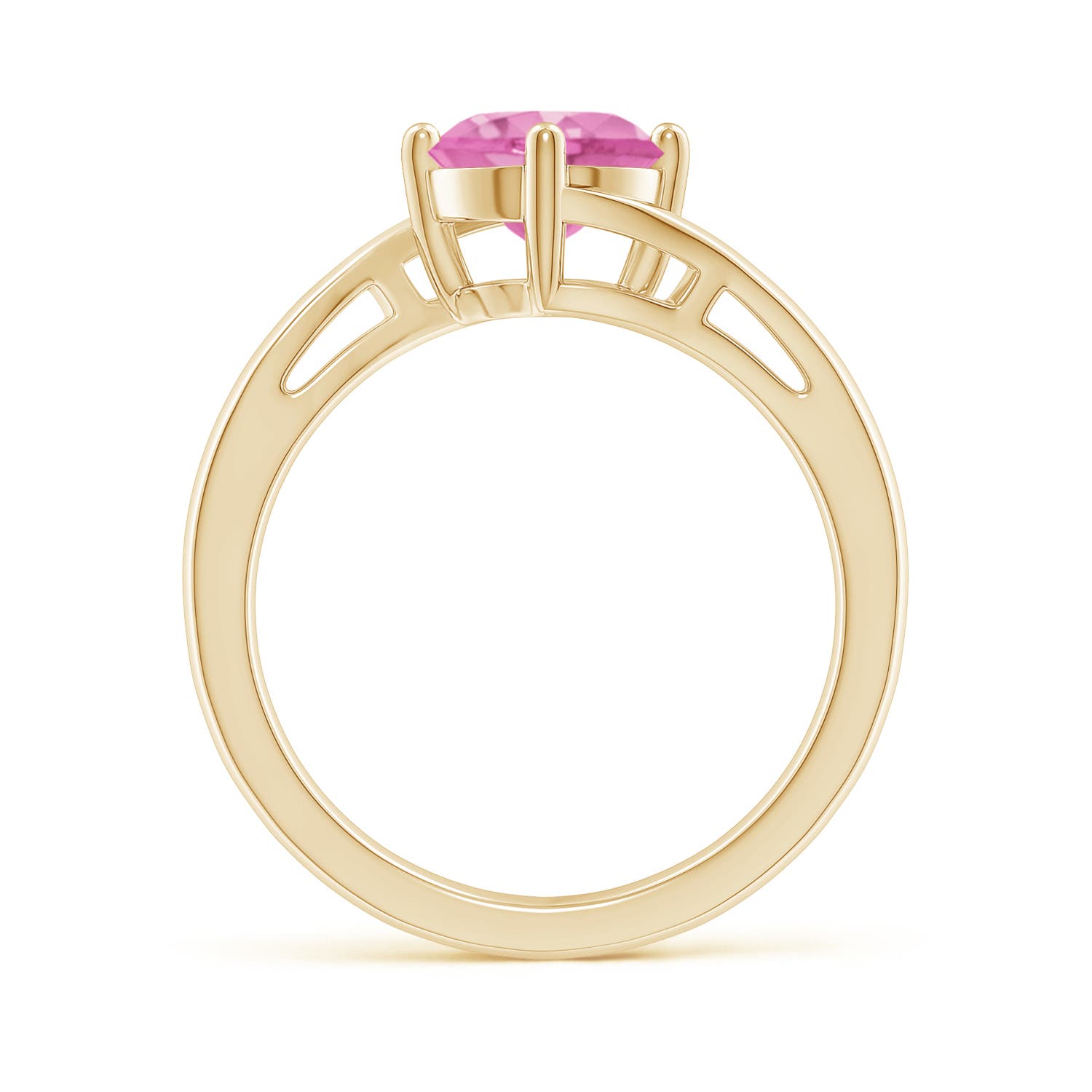 AA - Pink Sapphire / 1.6 CT / 14 KT Yellow Gold