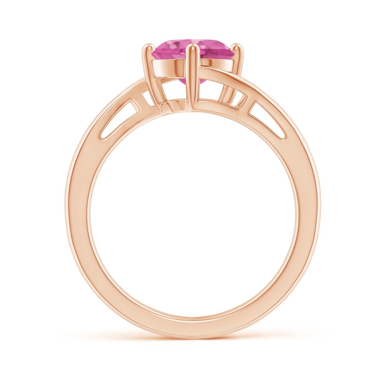 AAA - Pink Sapphire / 1.6 CT / 14 KT Rose Gold