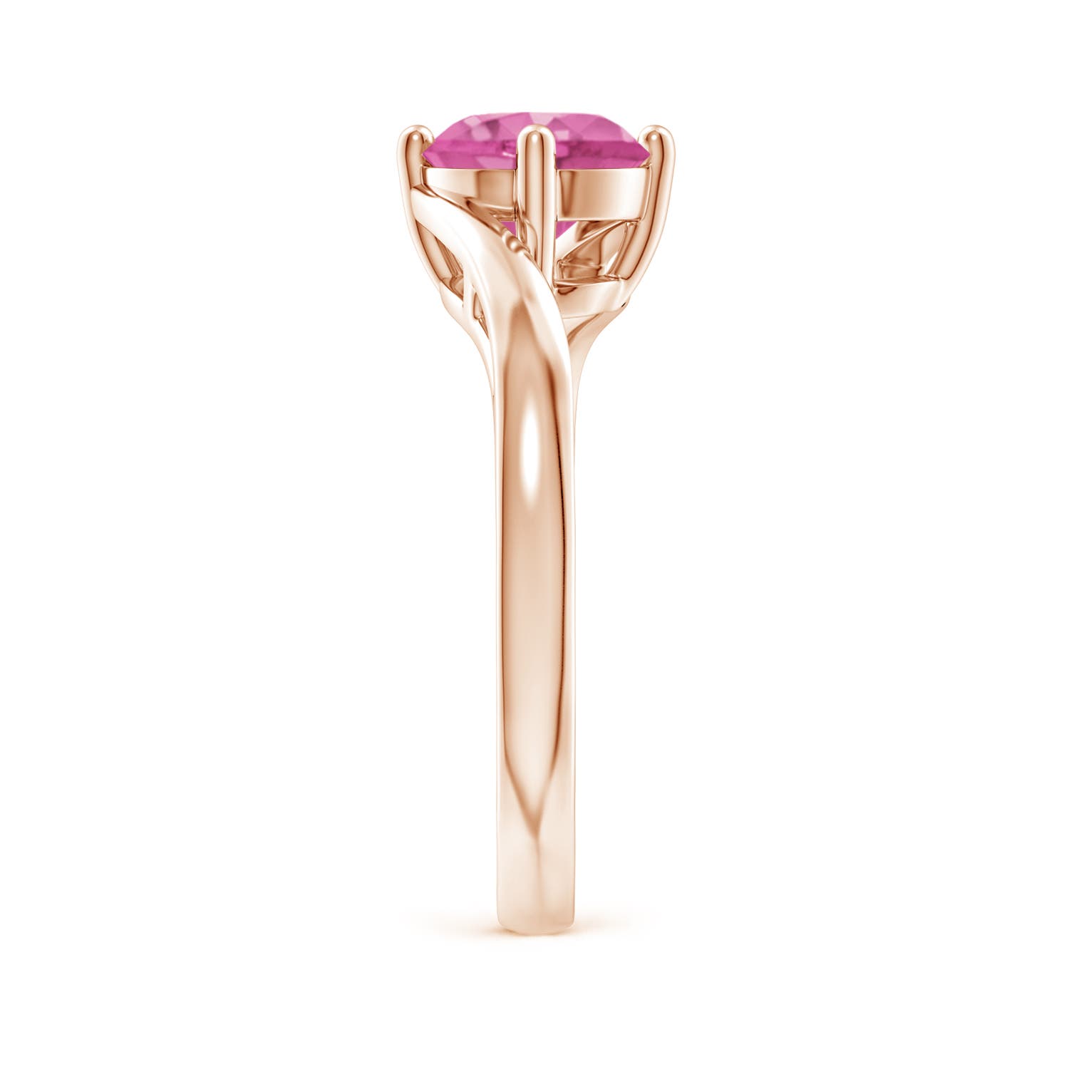 AAA - Pink Sapphire / 1.6 CT / 14 KT Rose Gold