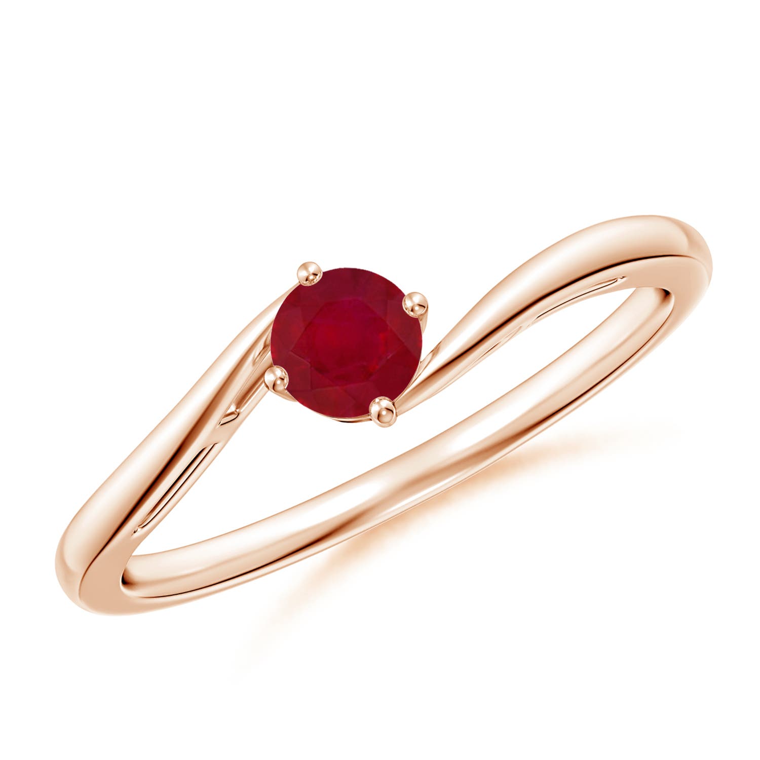 AA - Ruby / 0.34 CT / 14 KT Rose Gold