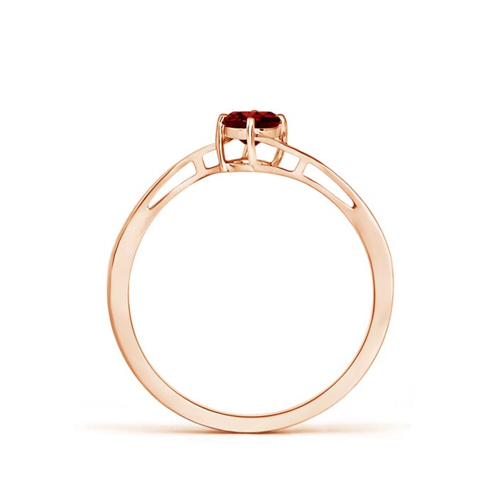 AAAA - Ruby / 0.34 CT / 14 KT Rose Gold