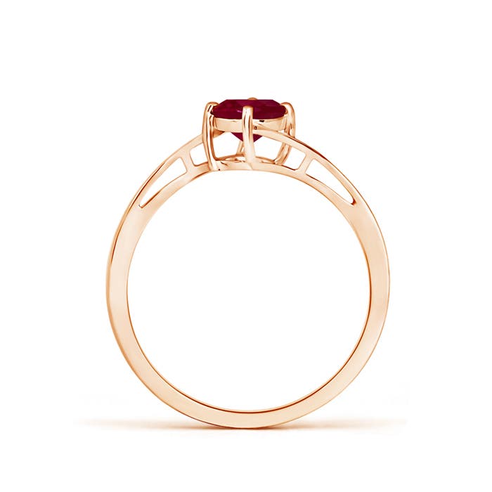 A - Ruby / 0.6 CT / 14 KT Rose Gold