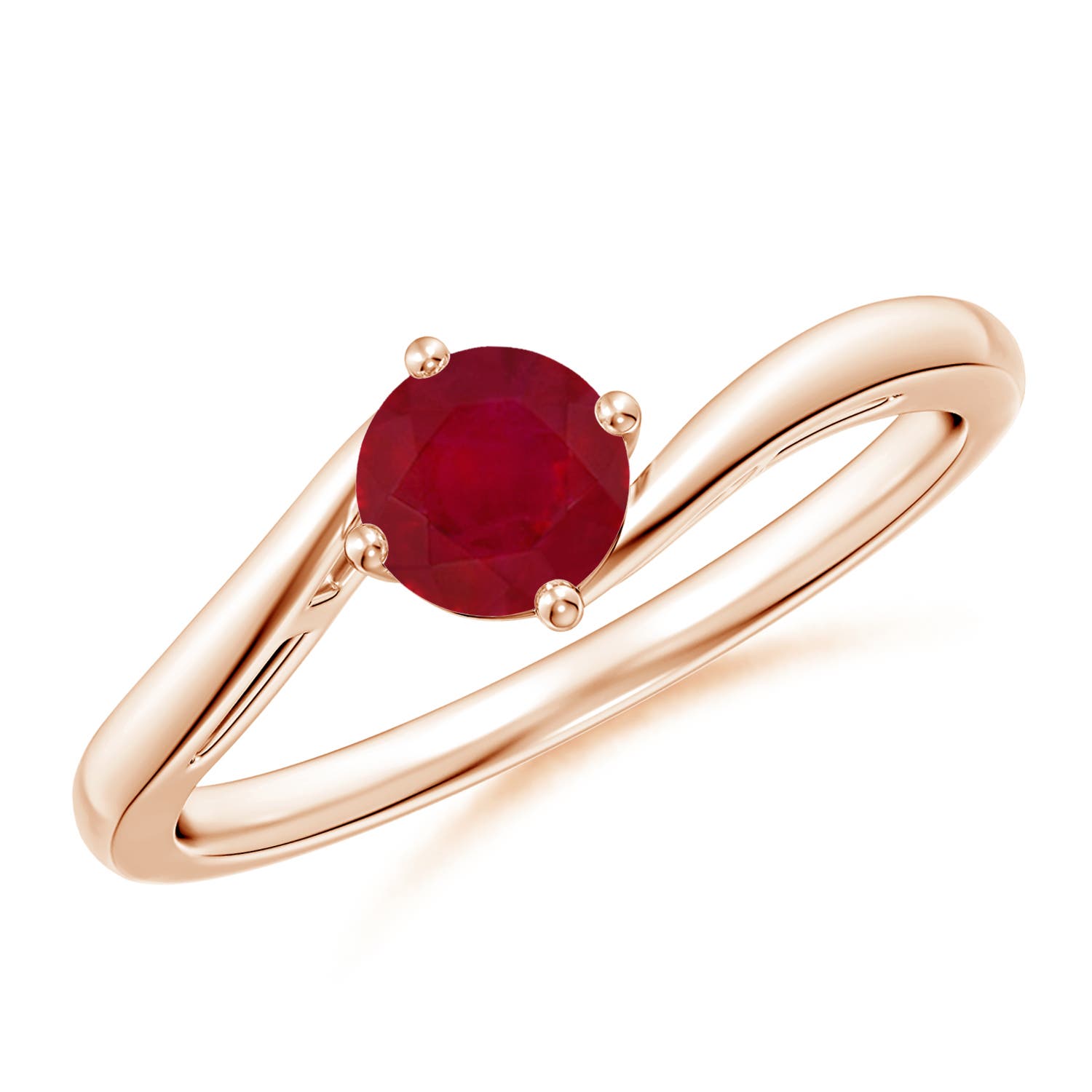 AA - Ruby / 0.6 CT / 14 KT Rose Gold