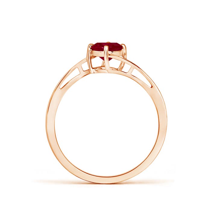 AA - Ruby / 0.6 CT / 14 KT Rose Gold