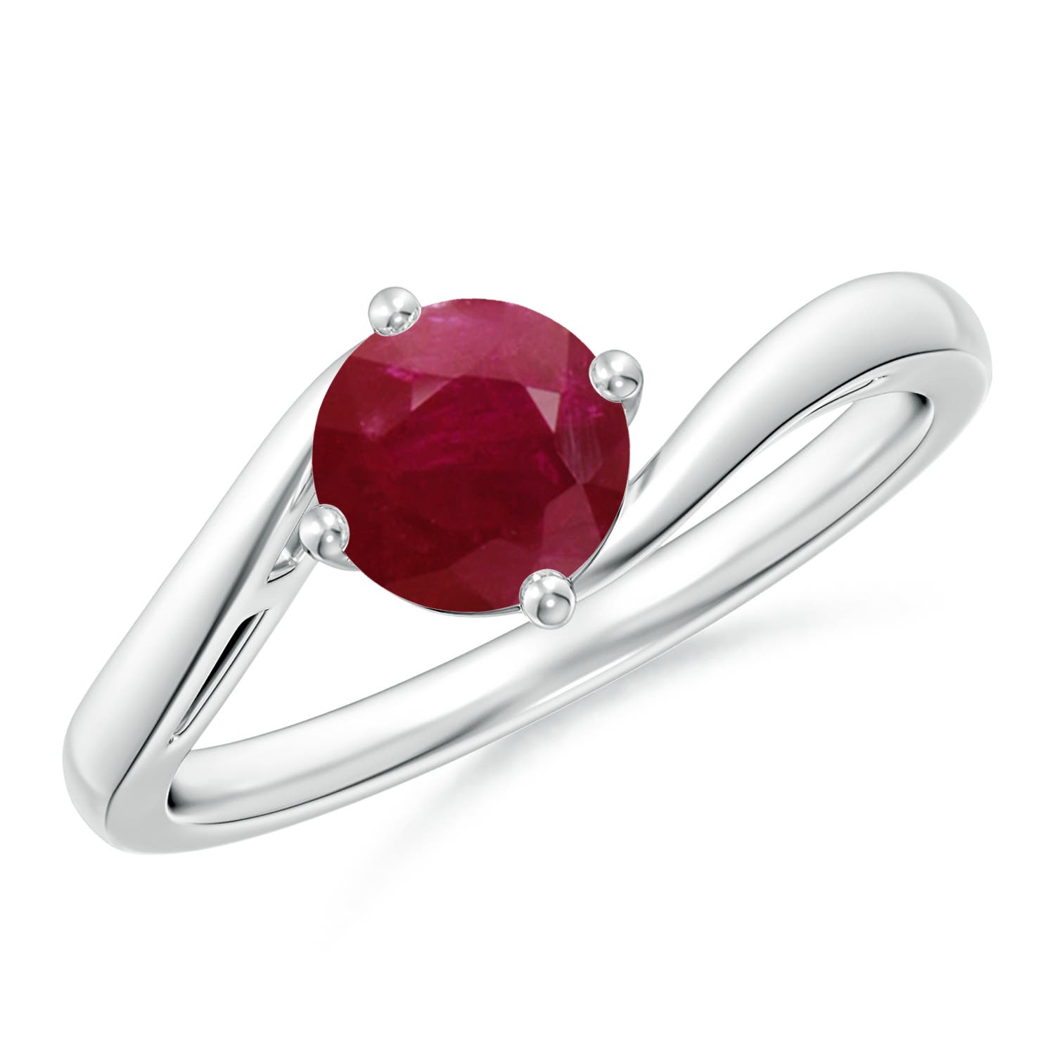 A - Ruby / 1 CT / 14 KT White Gold