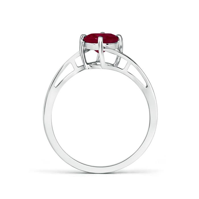 A - Ruby / 1 CT / 14 KT White Gold