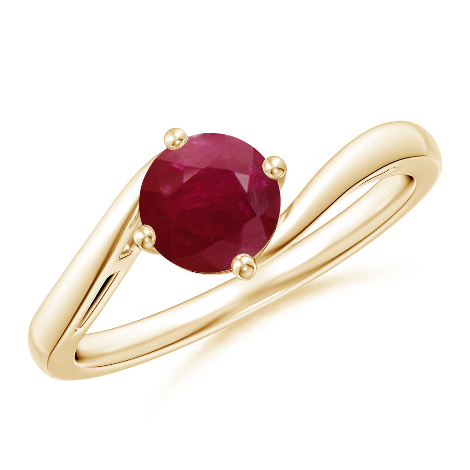 A - Ruby / 1 CT / 14 KT Yellow Gold