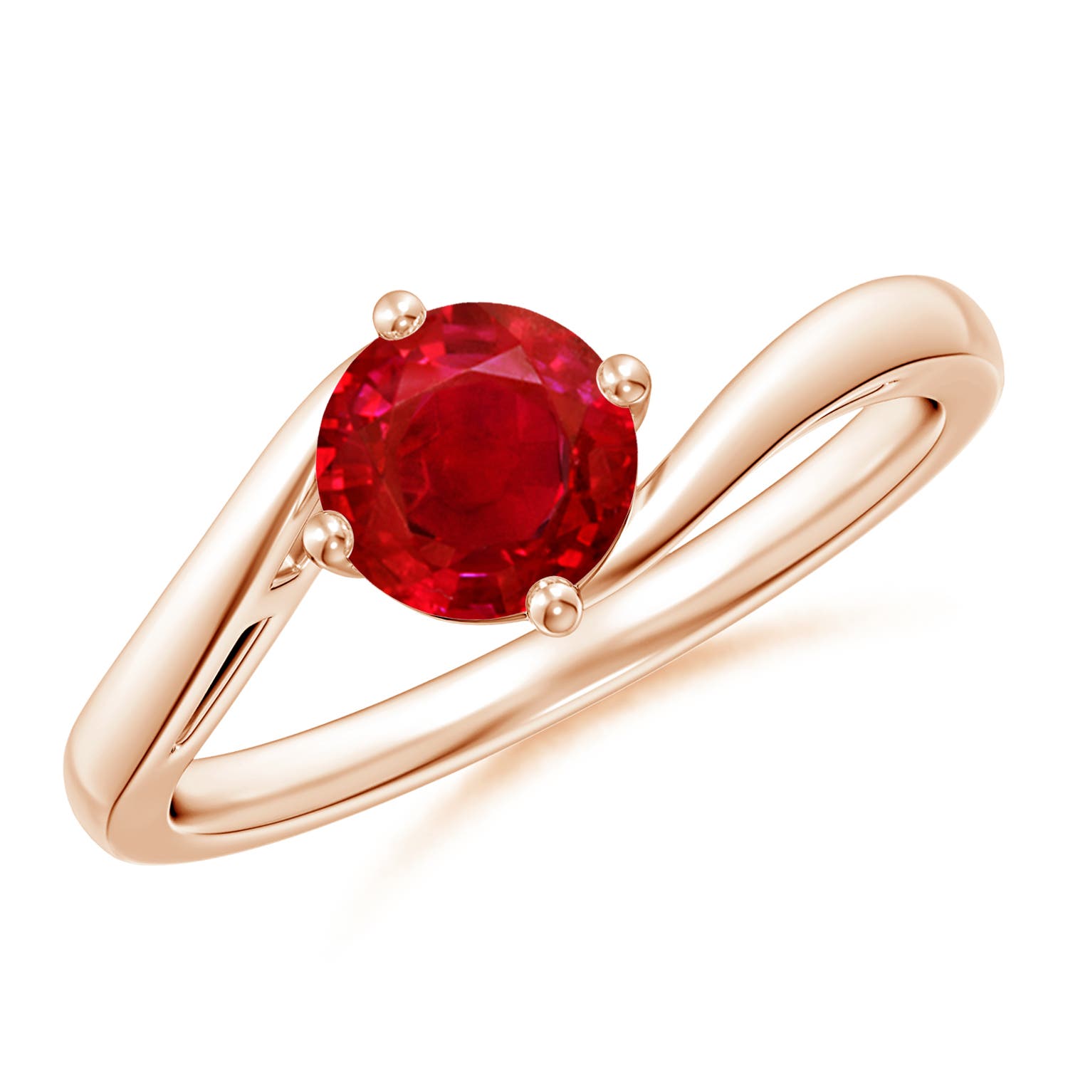 AAA - Ruby / 1 CT / 14 KT Rose Gold