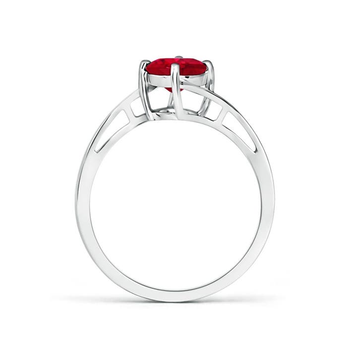 AAA - Ruby / 1 CT / 14 KT White Gold