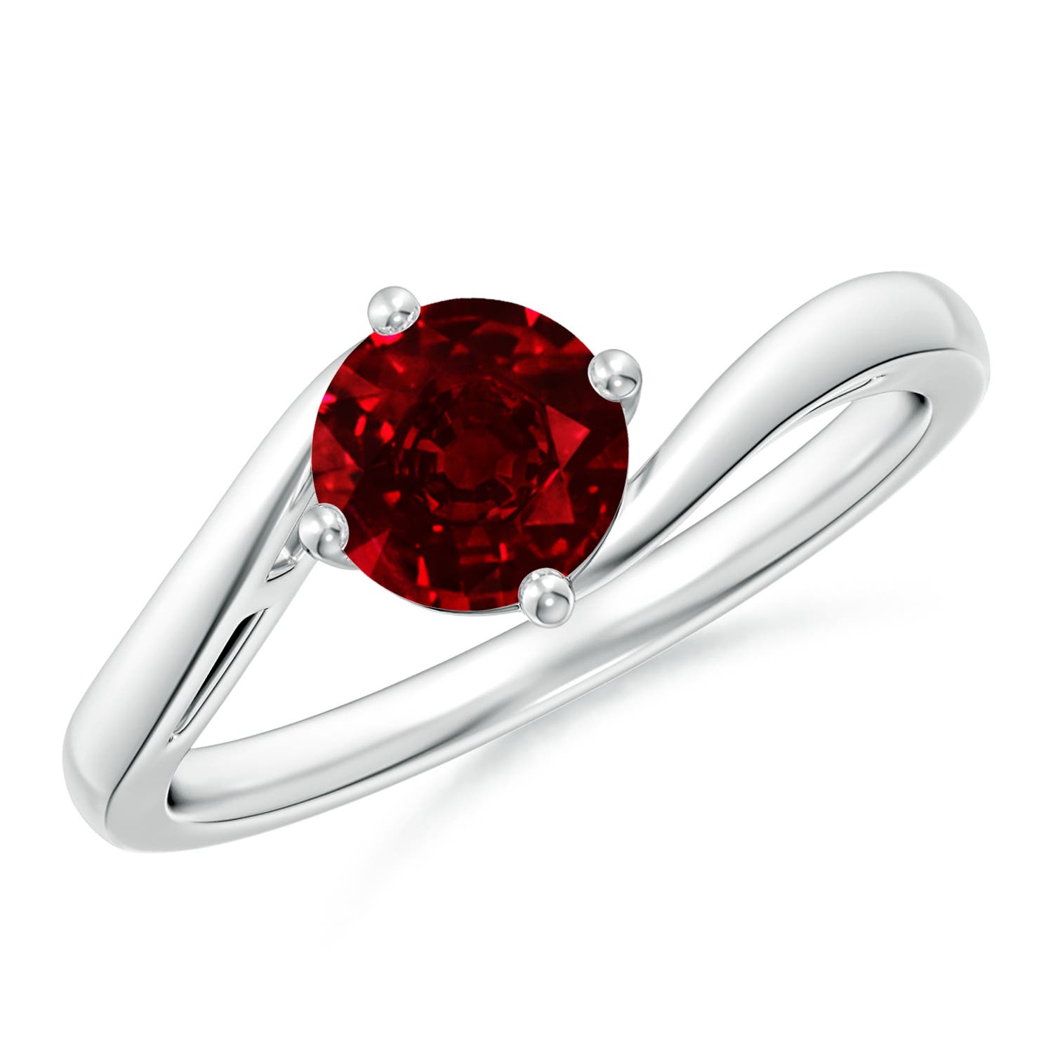 AAAA - Ruby / 1 CT / 14 KT White Gold