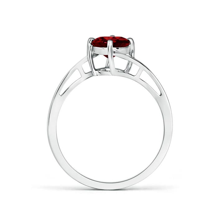 AAAA - Ruby / 1 CT / 14 KT White Gold