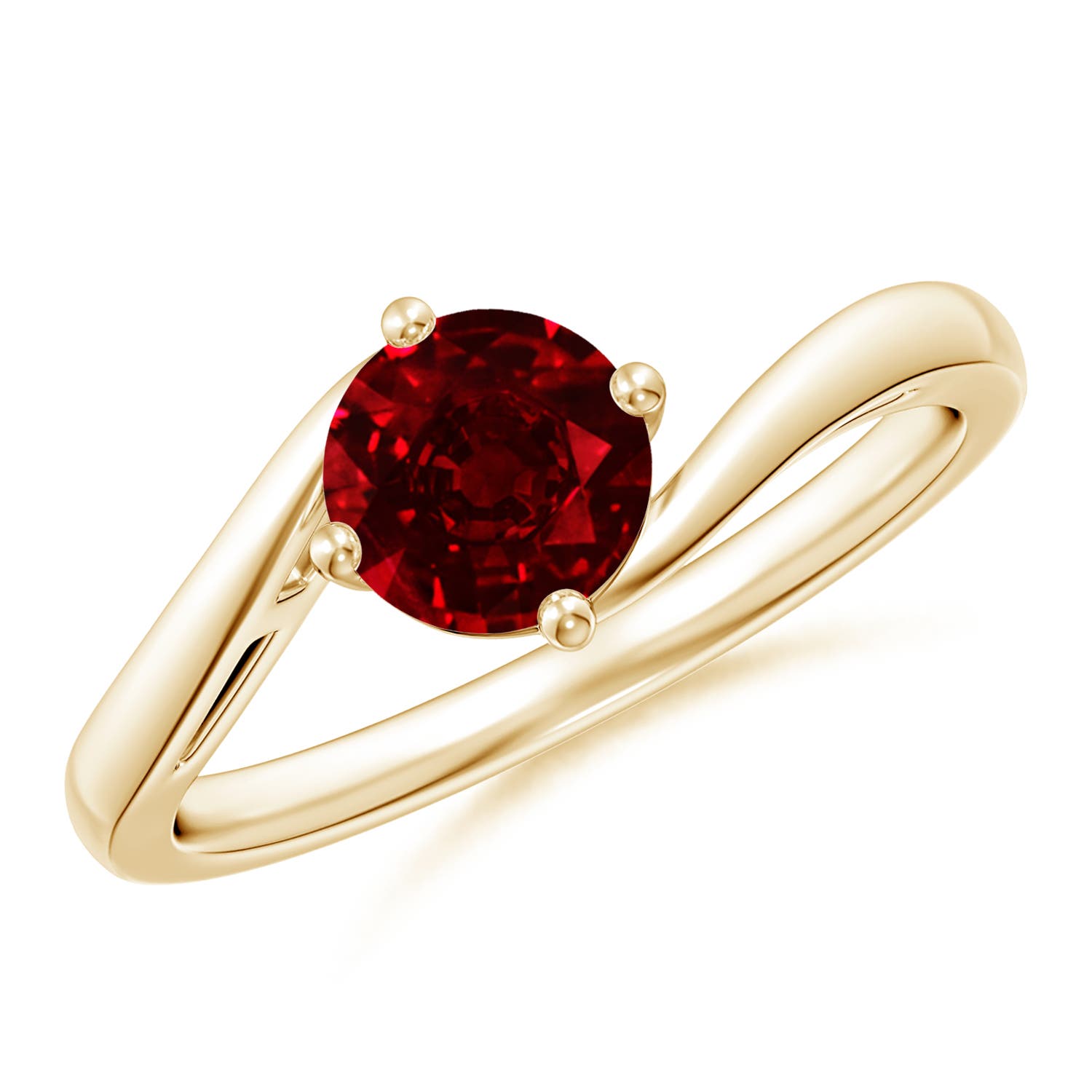 AAAA - Ruby / 1 CT / 14 KT Yellow Gold