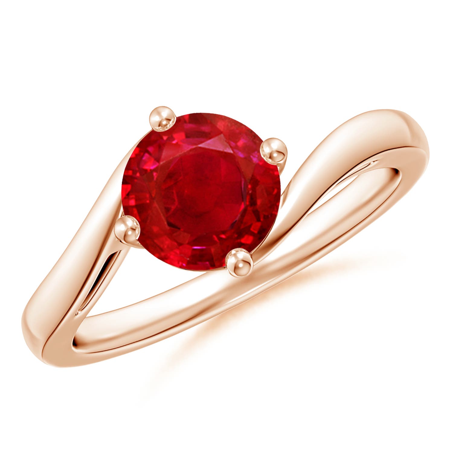 AAA - Ruby / 1.4 CT / 14 KT Rose Gold