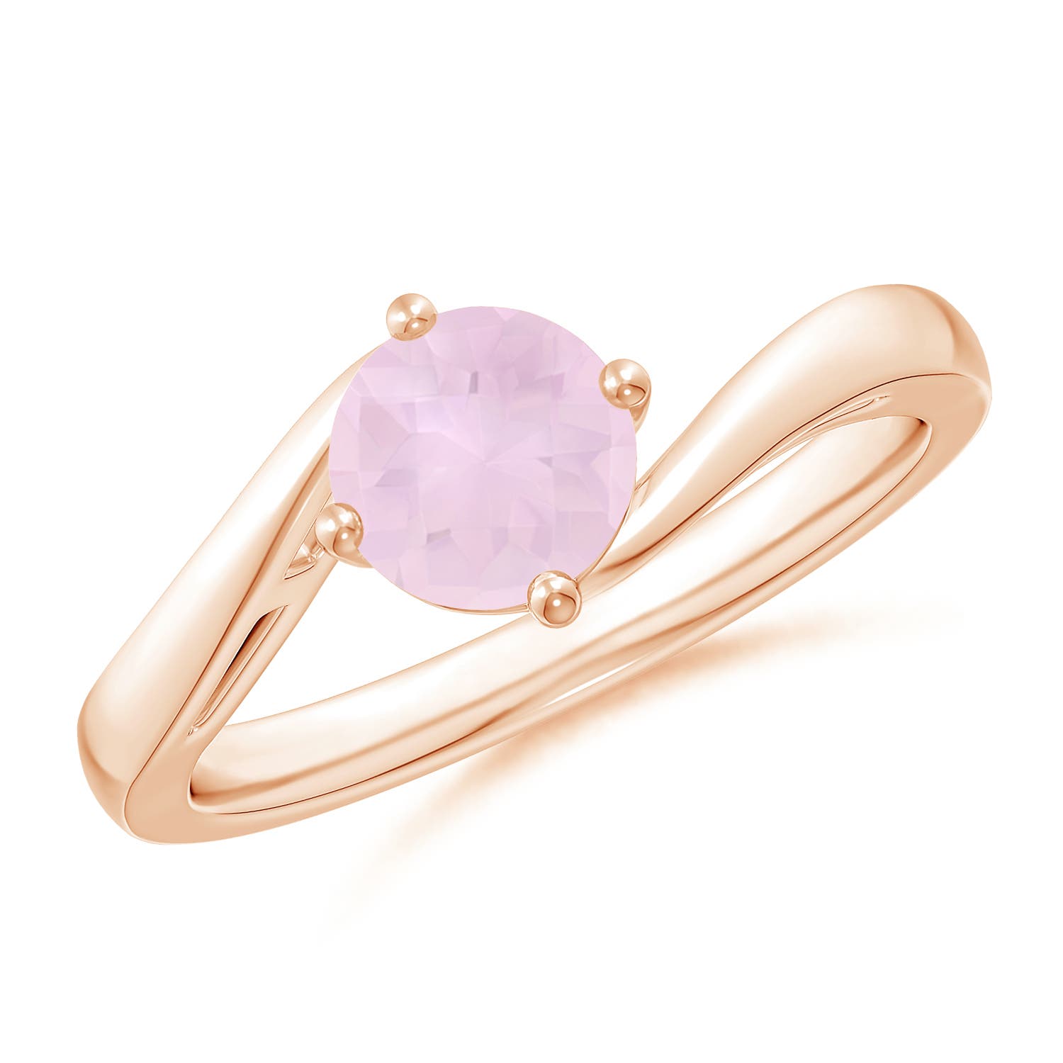 AA - Rose Quartz / 0.85 CT / 14 KT Rose Gold