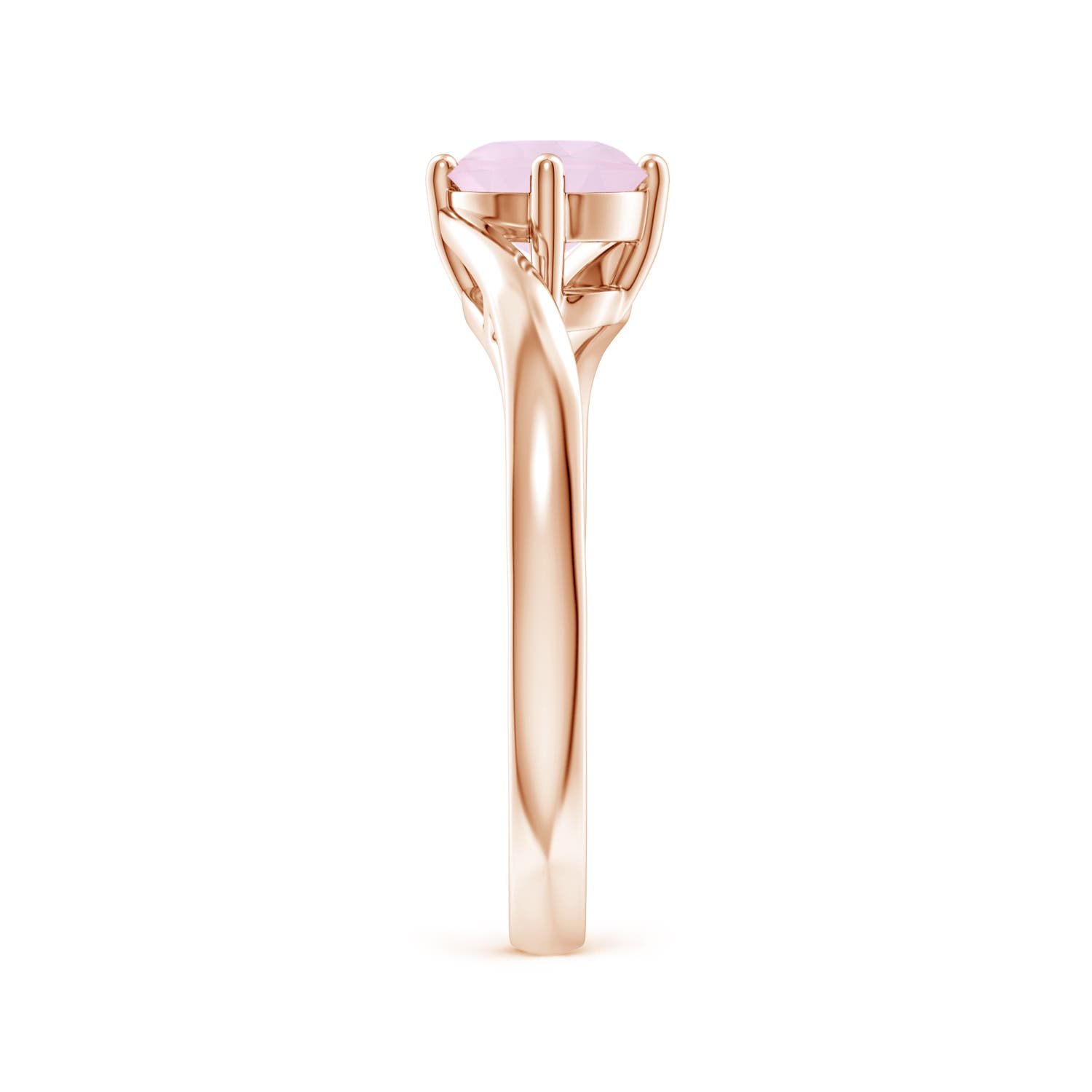 AA - Rose Quartz / 0.85 CT / 14 KT Rose Gold