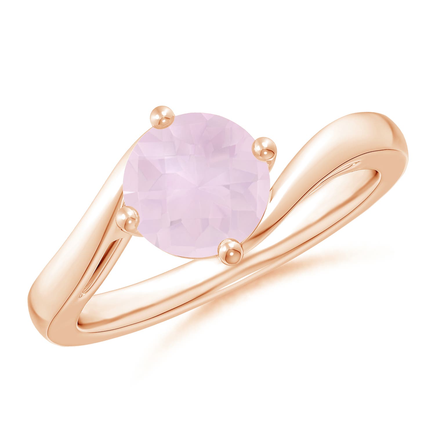 A - Rose Quartz / 1.35 CT / 14 KT Rose Gold