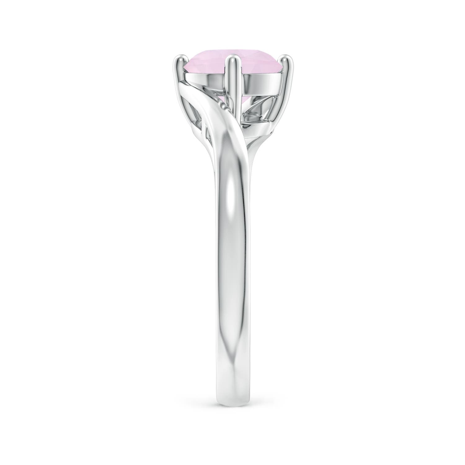 AA - Rose Quartz / 1.35 CT / 14 KT White Gold