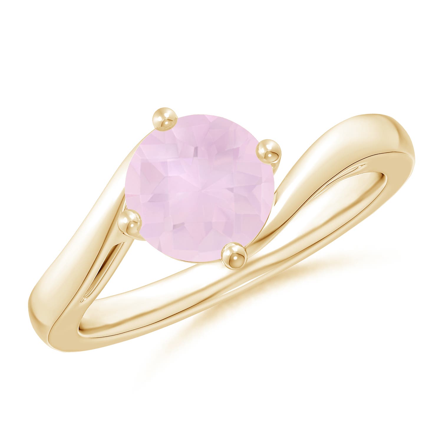 AA - Rose Quartz / 1.35 CT / 14 KT Yellow Gold