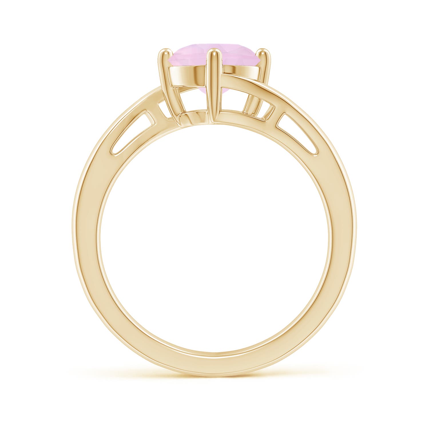 AAA - Rose Quartz / 1.35 CT / 14 KT Yellow Gold