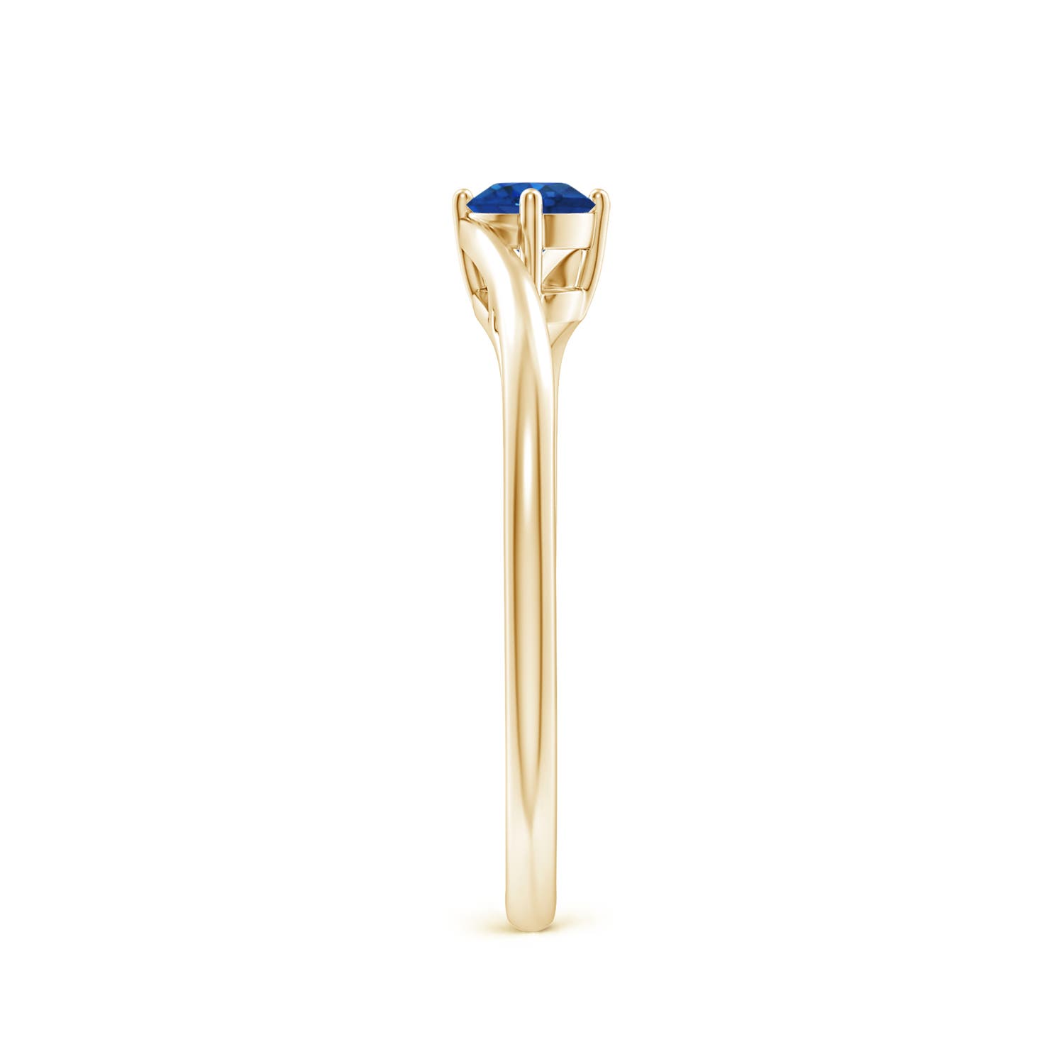 AAA - Blue Sapphire / 0.33 CT / 14 KT Yellow Gold