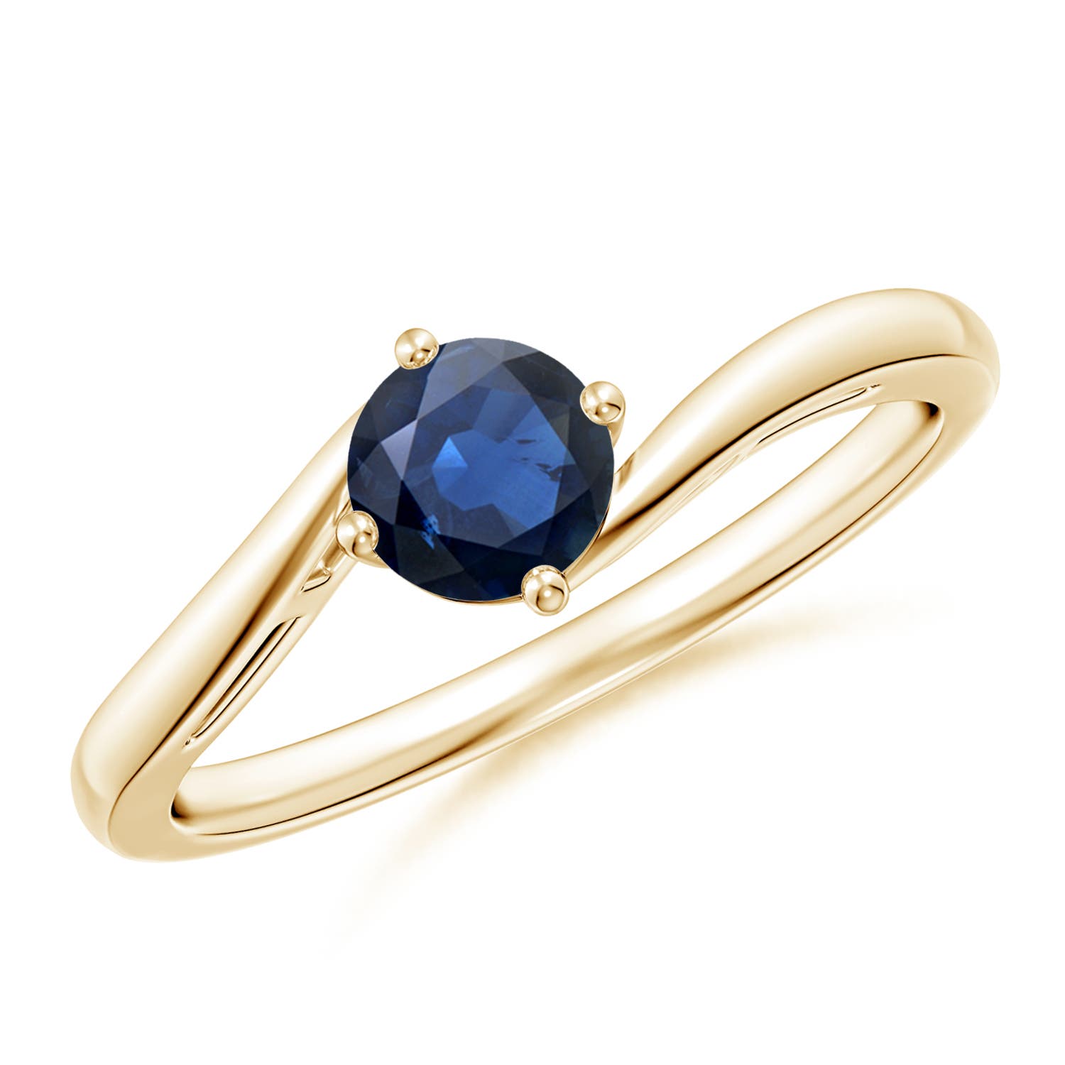 AA - Blue Sapphire / 0.6 CT / 14 KT Yellow Gold