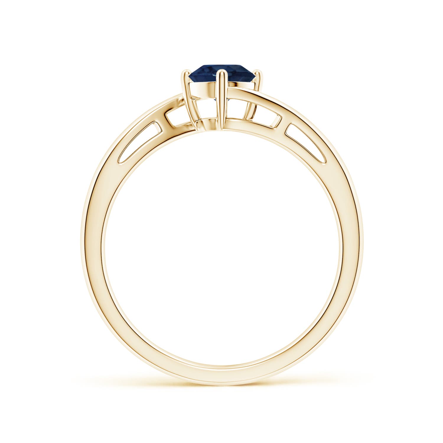 AA - Blue Sapphire / 0.6 CT / 14 KT Yellow Gold