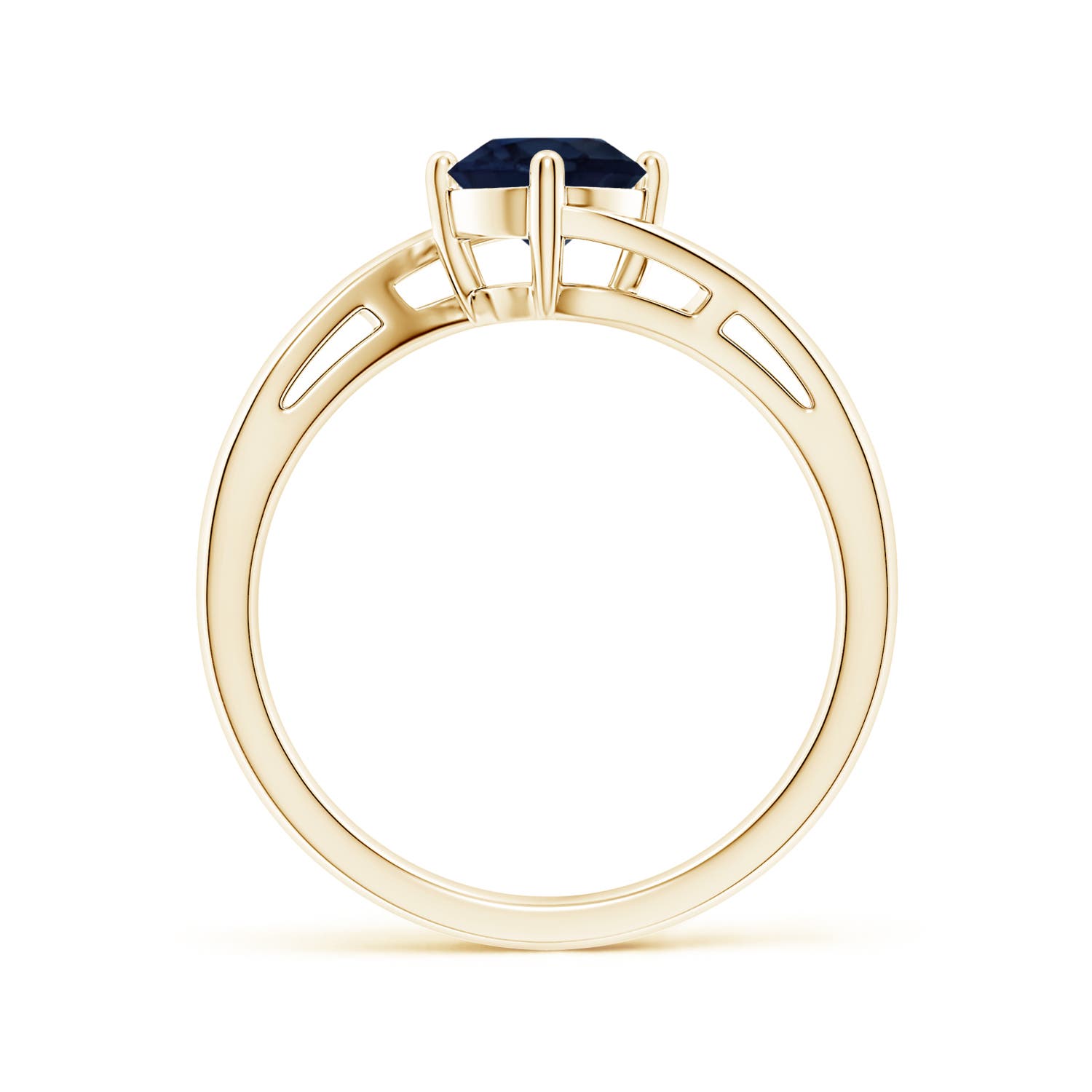 A - Blue Sapphire / 1 CT / 14 KT Yellow Gold