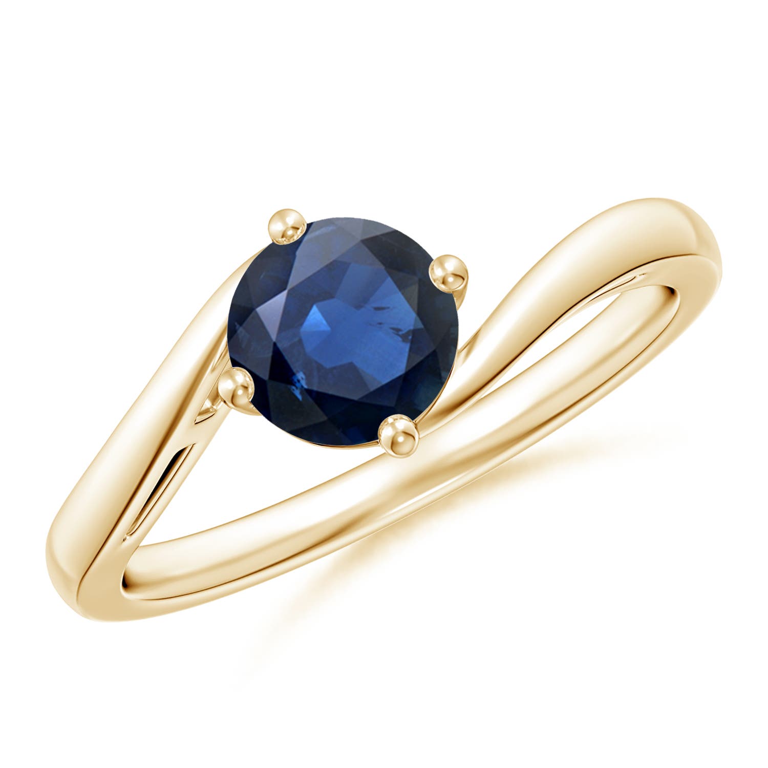 AA - Blue Sapphire / 1 CT / 14 KT Yellow Gold