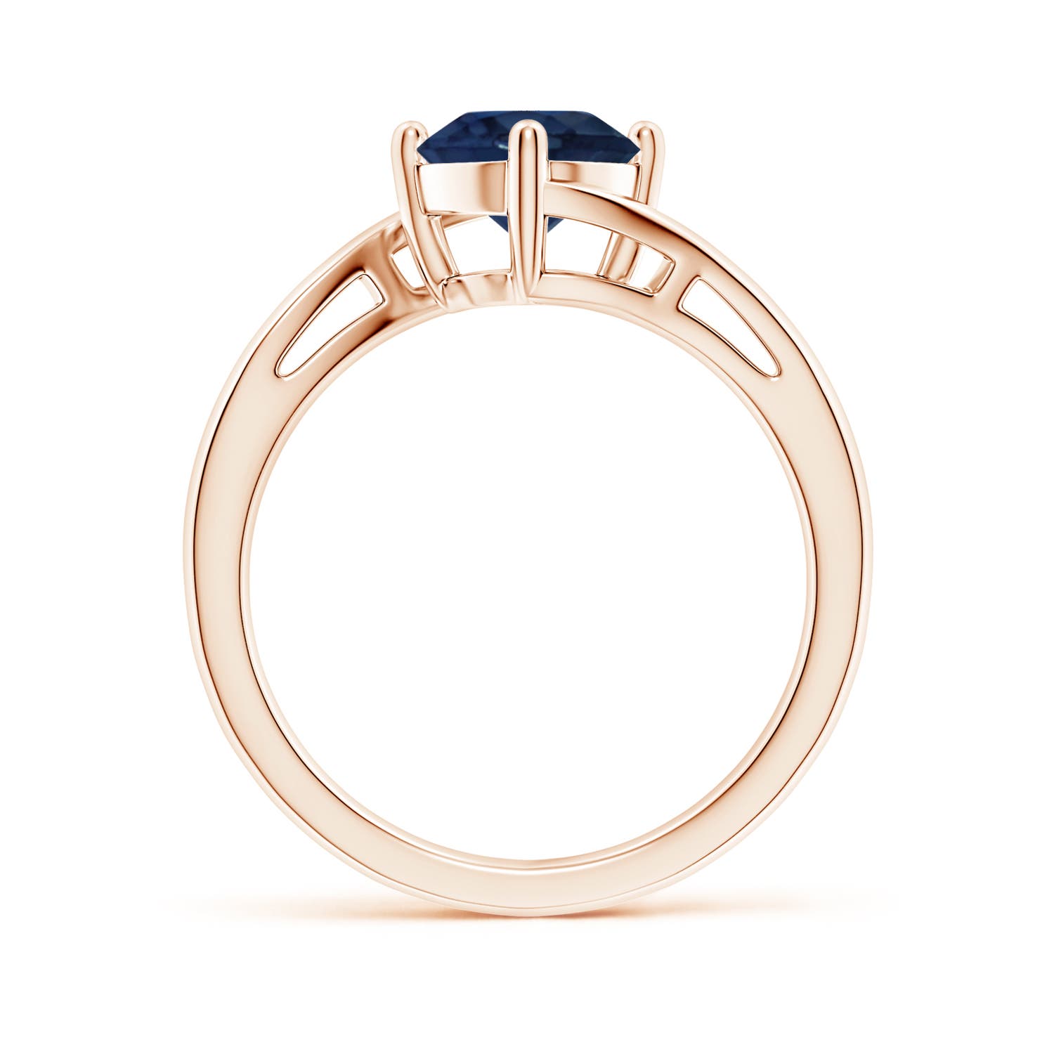 AA - Blue Sapphire / 1.6 CT / 14 KT Rose Gold