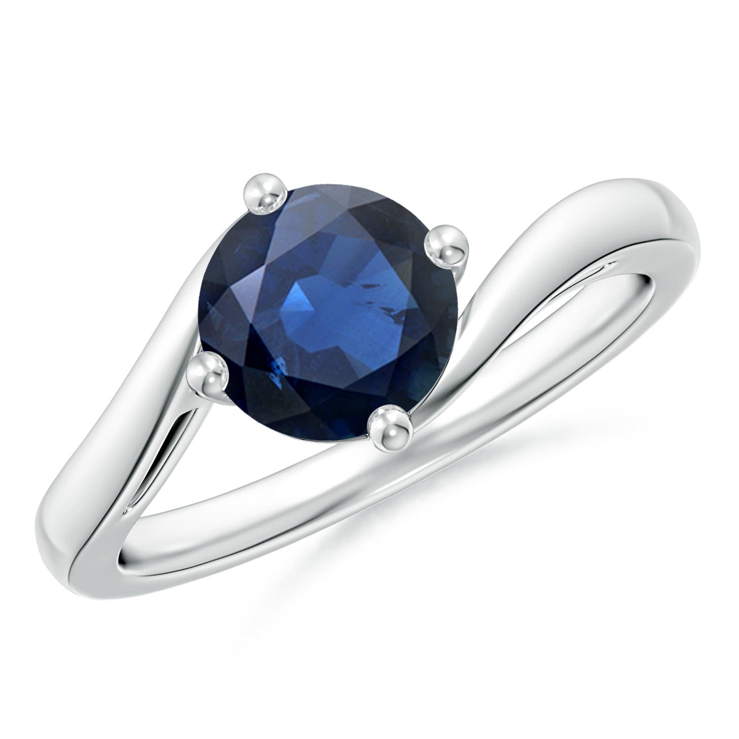 AA - Blue Sapphire / 1.6 CT / 14 KT White Gold