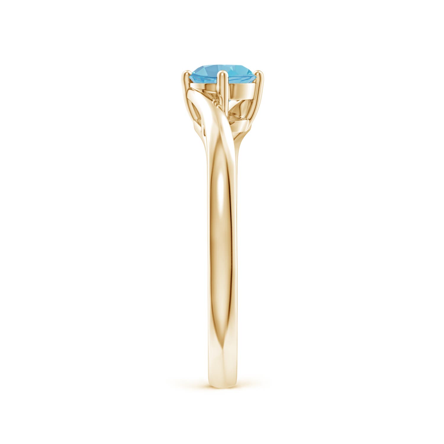 A - Swiss Blue Topaz / 0.6 CT / 14 KT Yellow Gold