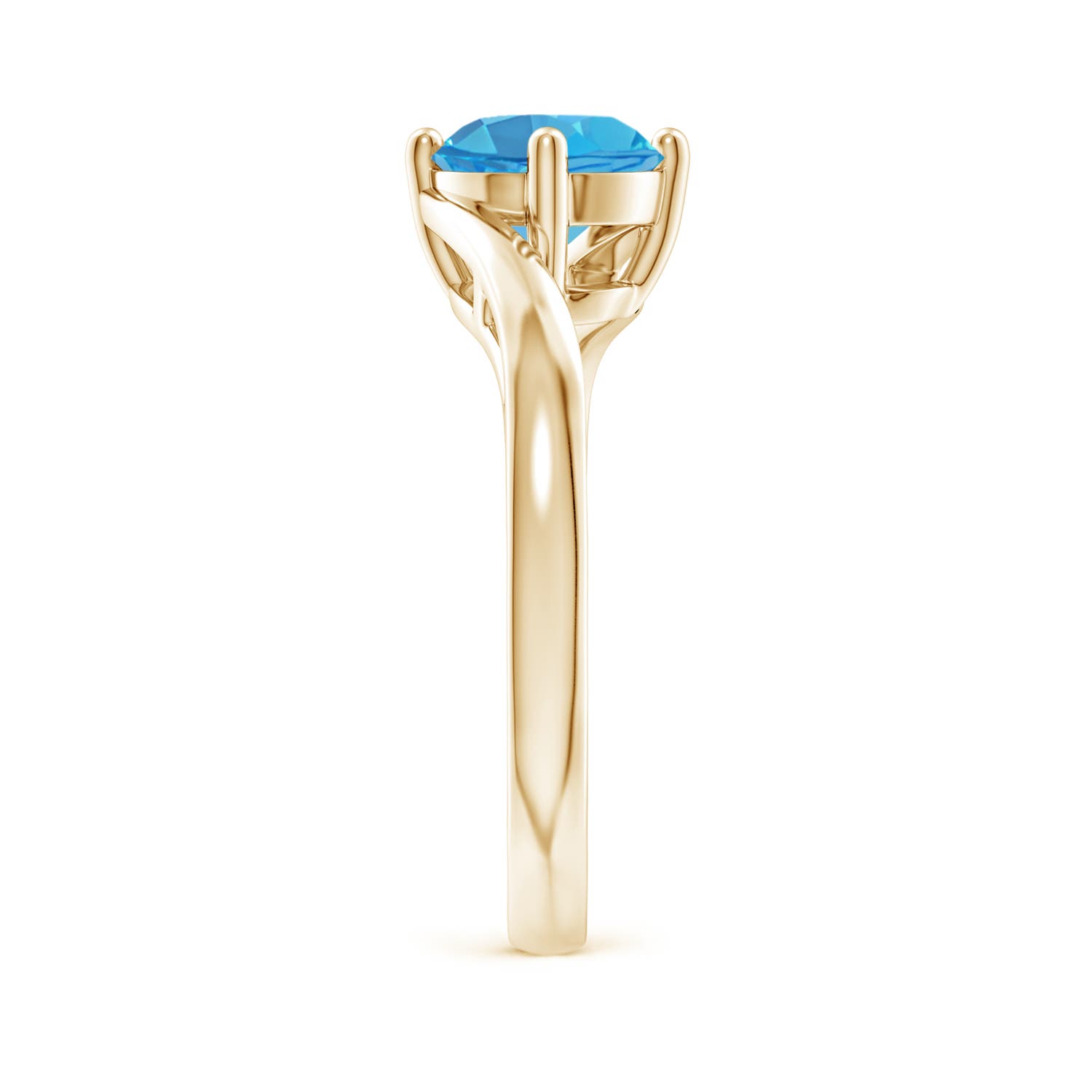 AA - Swiss Blue Topaz / 1.55 CT / 14 KT Yellow Gold