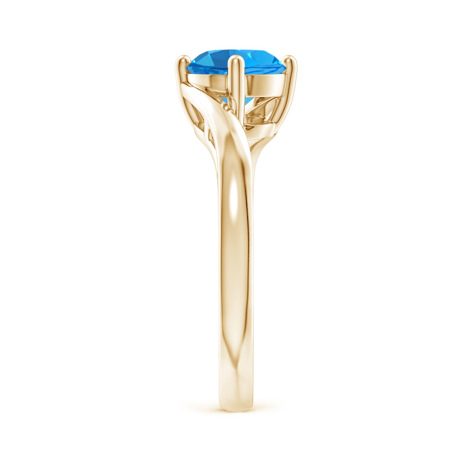 AAAA - Swiss Blue Topaz / 1.55 CT / 14 KT Yellow Gold