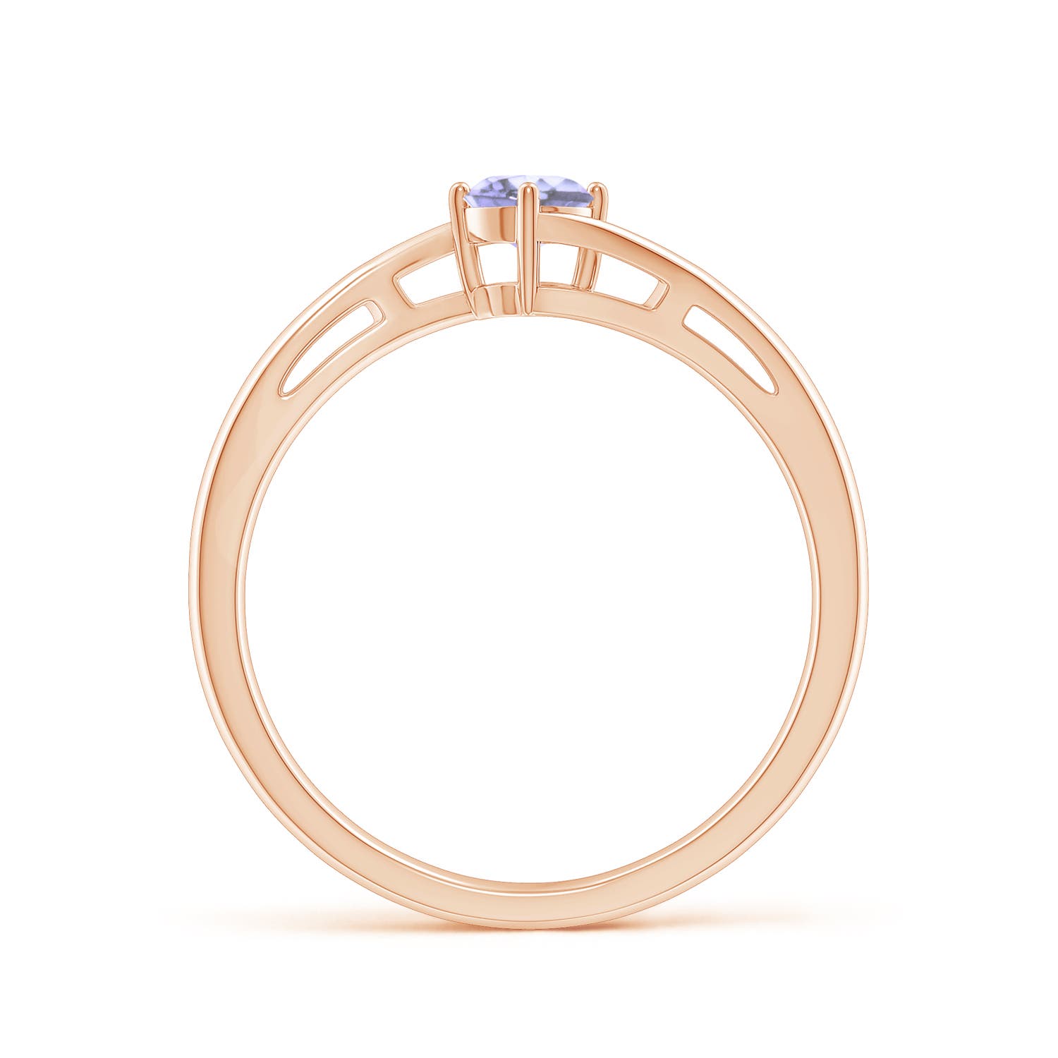 A - Tanzanite / 0.25 CT / 14 KT Rose Gold