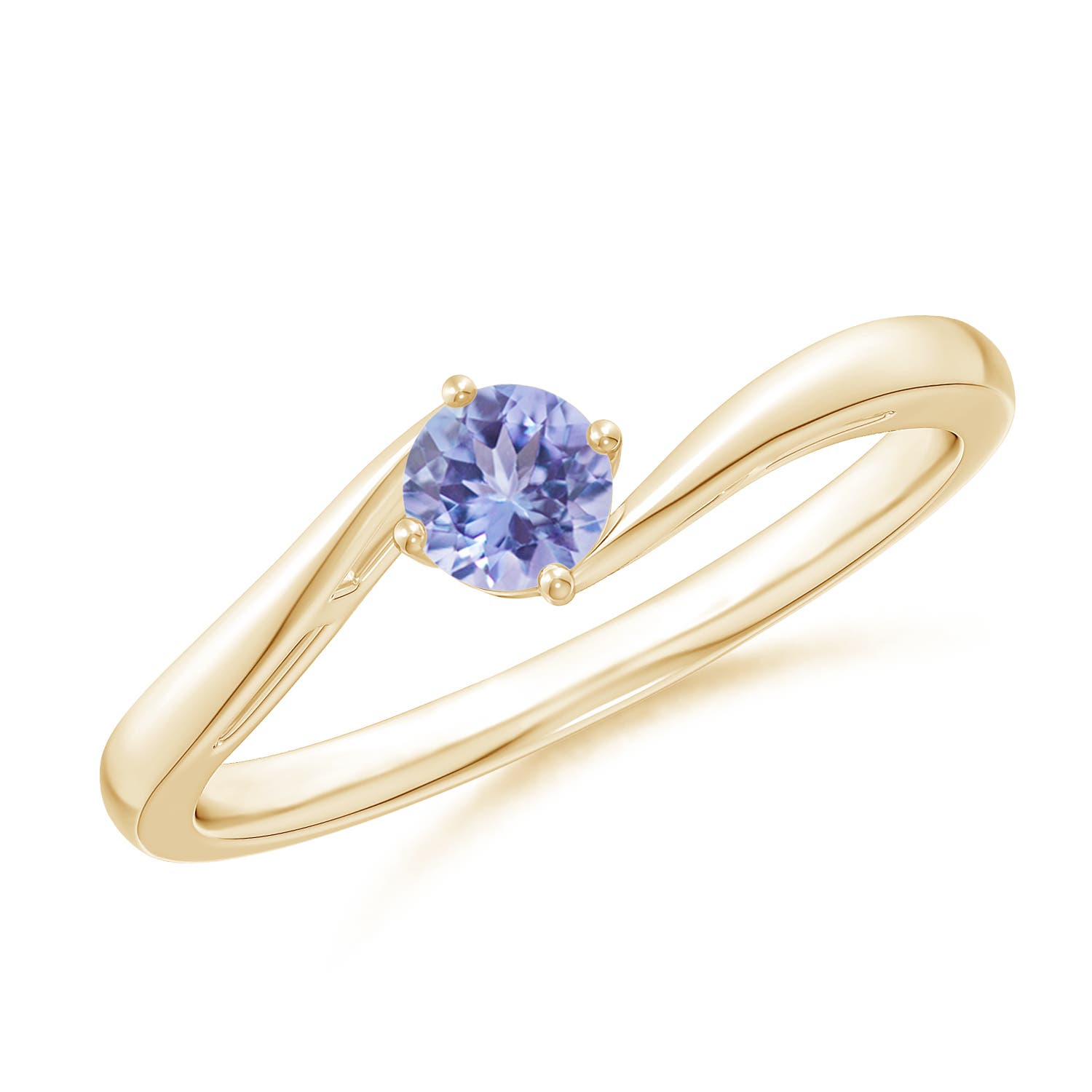 AA - Tanzanite / 0.25 CT / 14 KT Yellow Gold