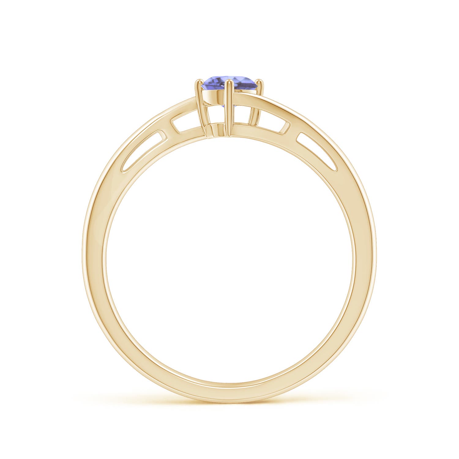 AA - Tanzanite / 0.25 CT / 14 KT Yellow Gold