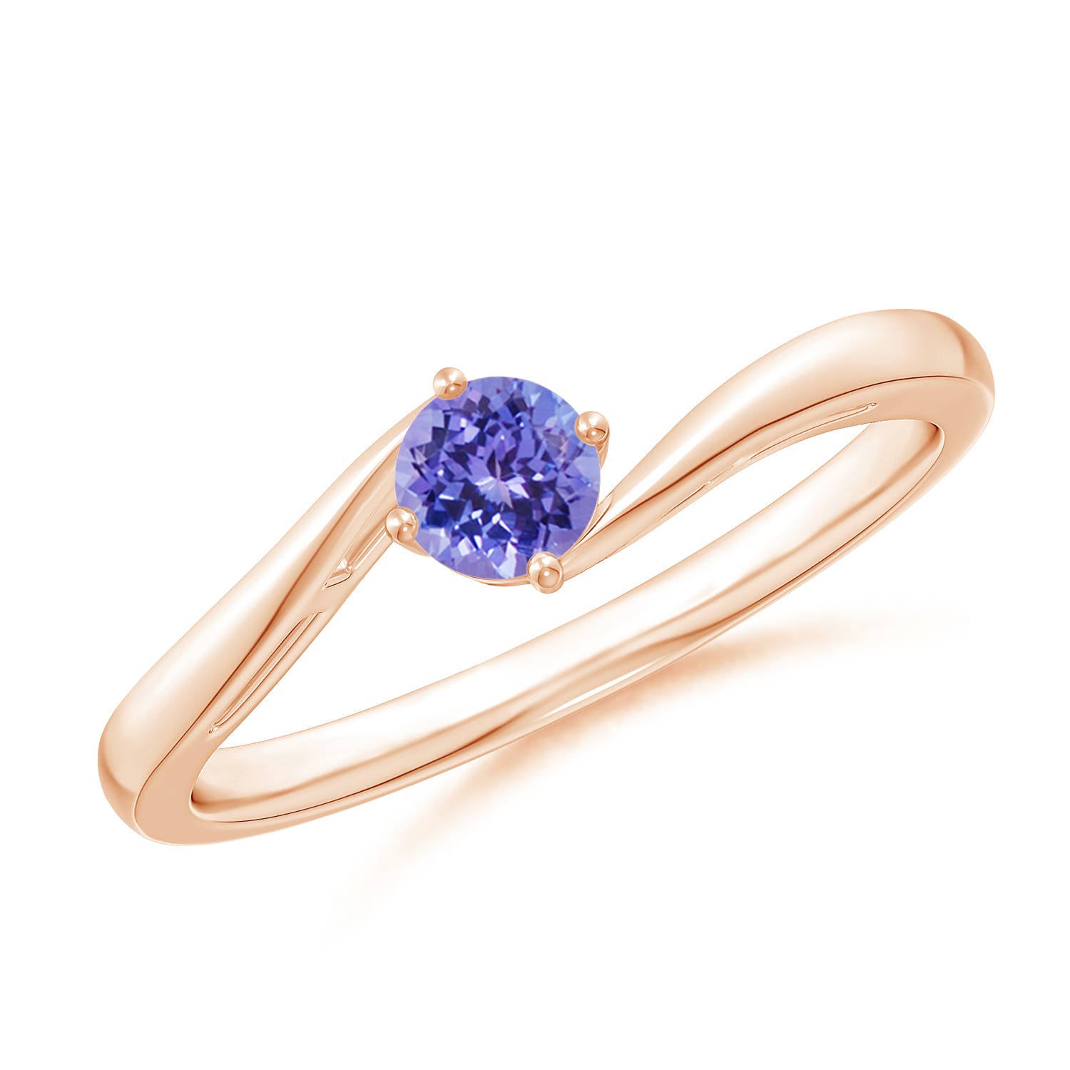 AAA - Tanzanite / 0.25 CT / 14 KT Rose Gold