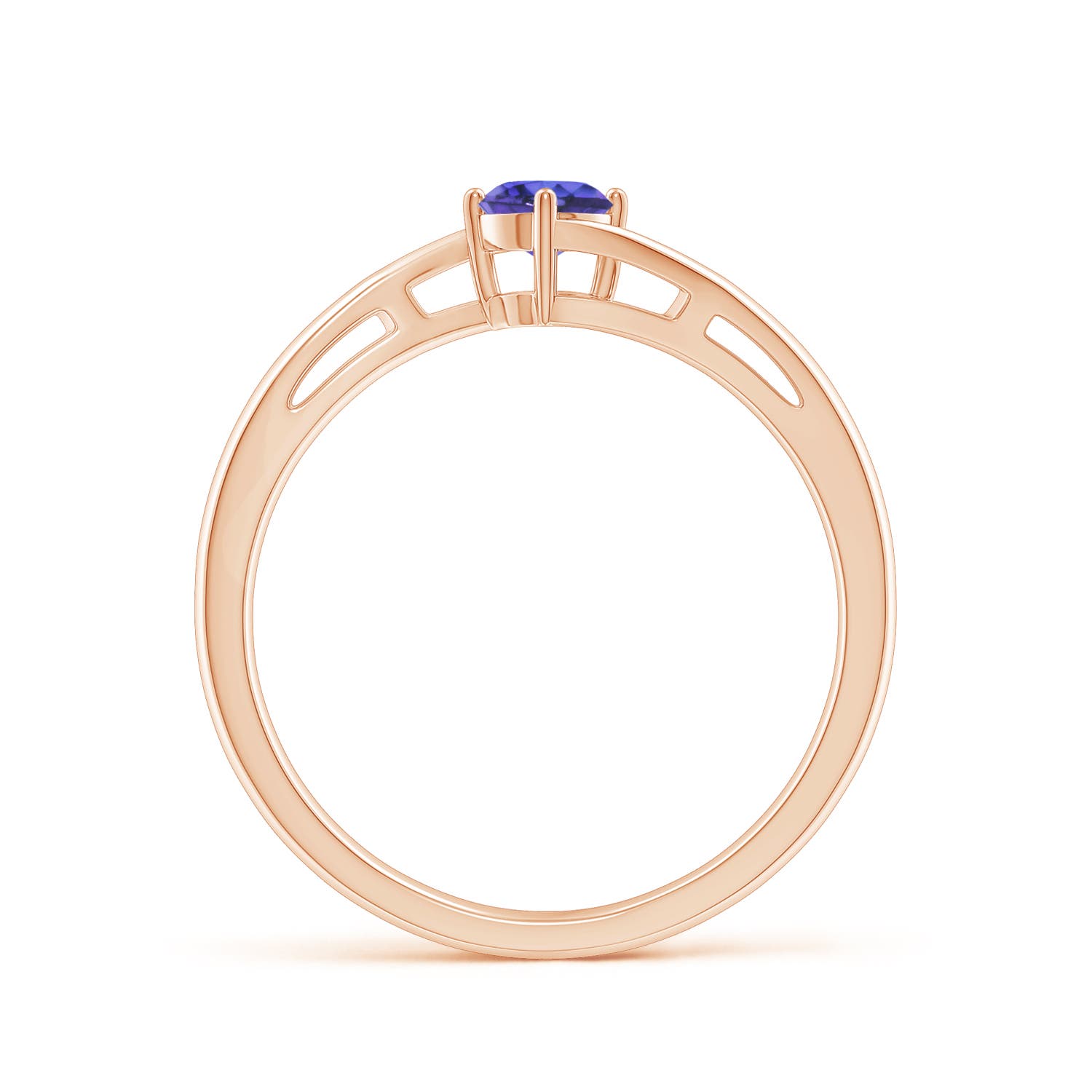 AAA - Tanzanite / 0.25 CT / 14 KT Rose Gold