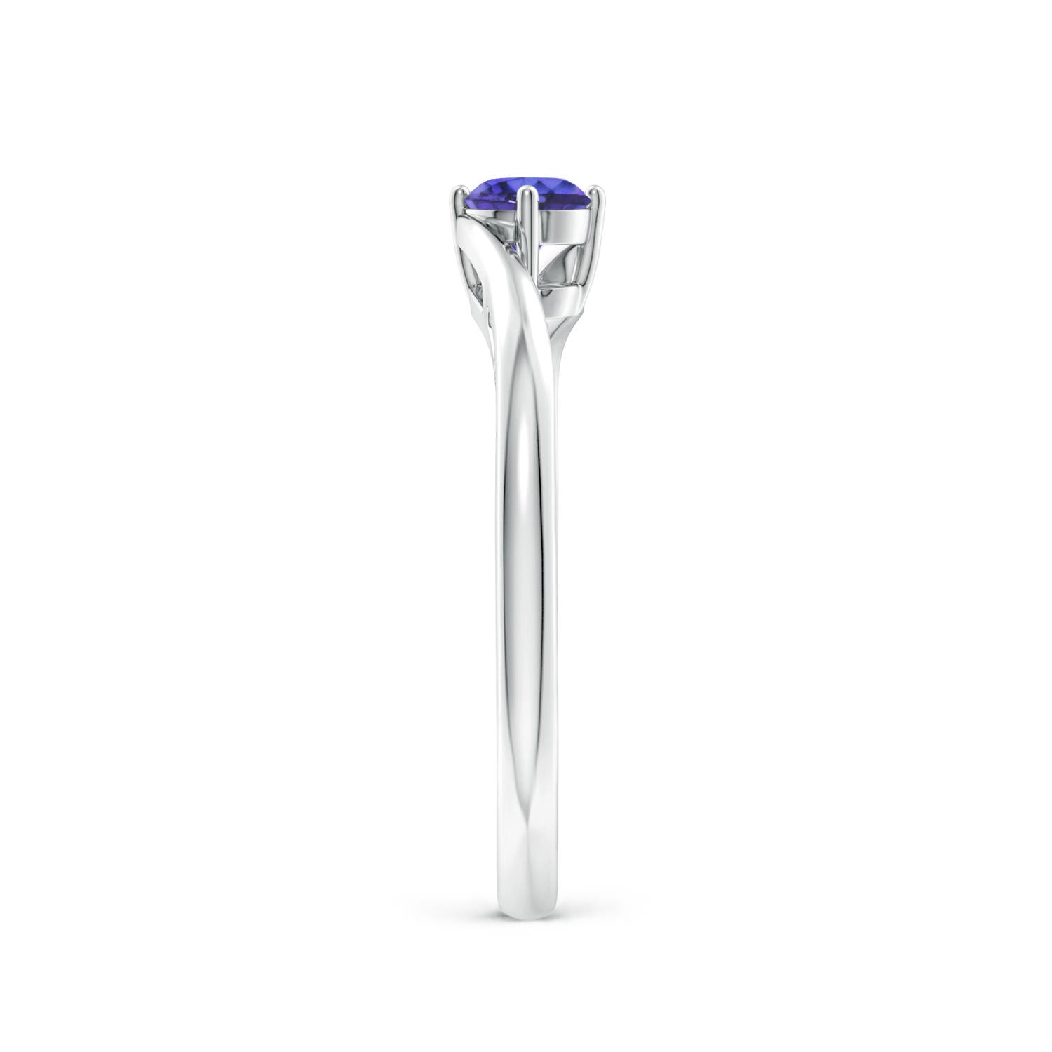 AAA - Tanzanite / 0.25 CT / 14 KT White Gold