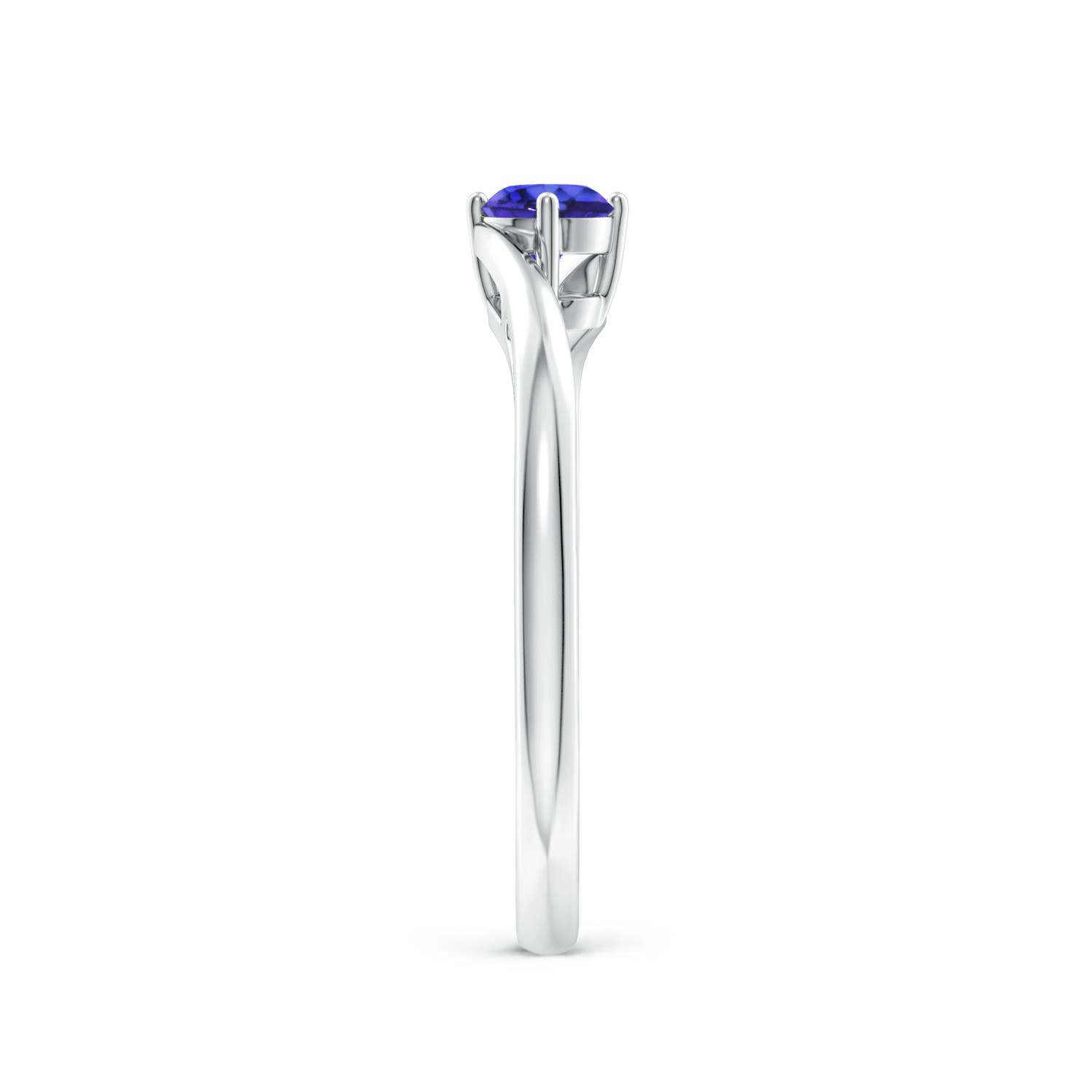 AAAA - Tanzanite / 0.25 CT / 14 KT White Gold