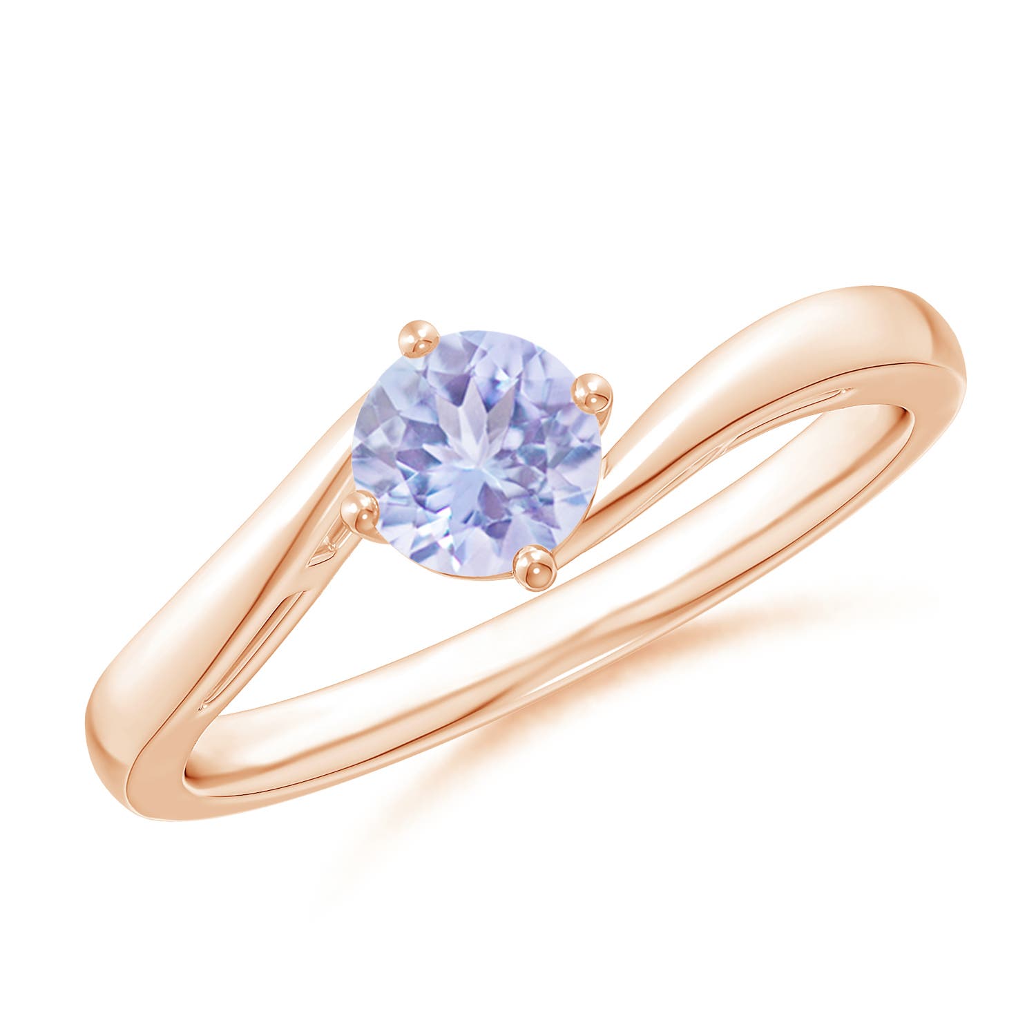 A - Tanzanite / 0.5 CT / 14 KT Rose Gold