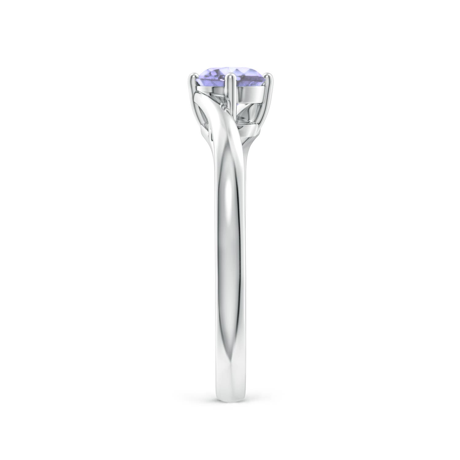 A - Tanzanite / 0.5 CT / 14 KT White Gold