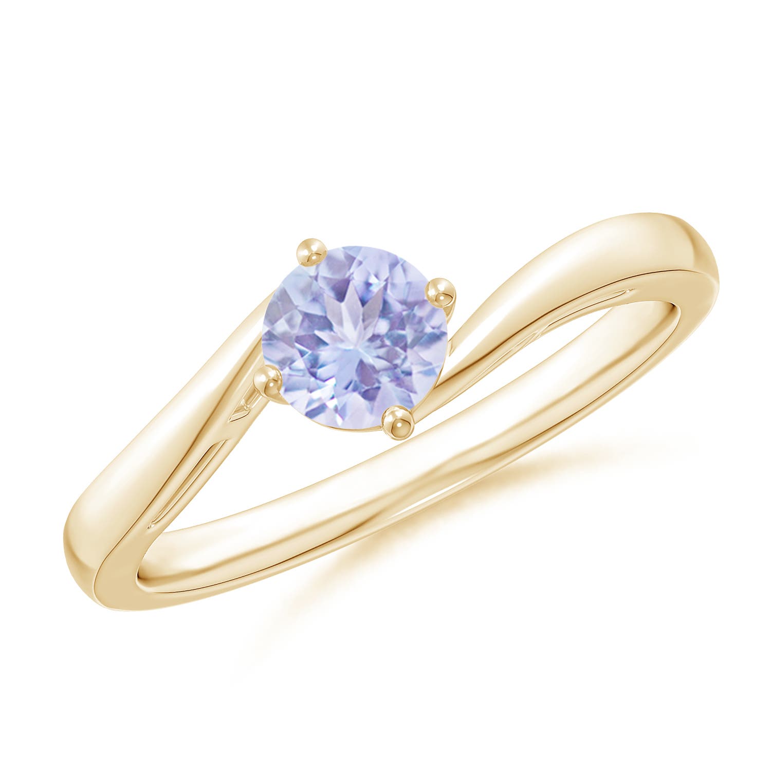 A - Tanzanite / 0.5 CT / 14 KT Yellow Gold